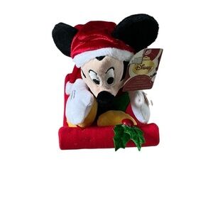 Vintage rare Disney Mickey Mouse plush sled DanDee collectors choice Christmas